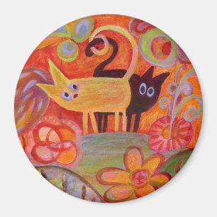 Tails and Cats Magnet