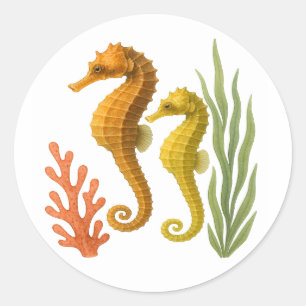 Tails Entwined Classic Round Sticker