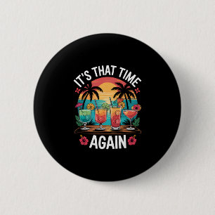 Tails Tropical Summer Island Vacation Caribbean Ho 6 Cm Round Badge