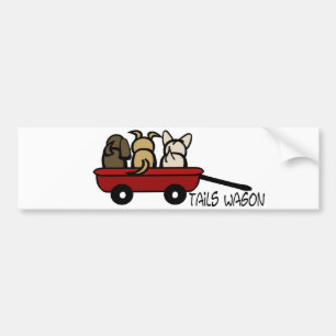 Tails Wagon Bumper Sticker