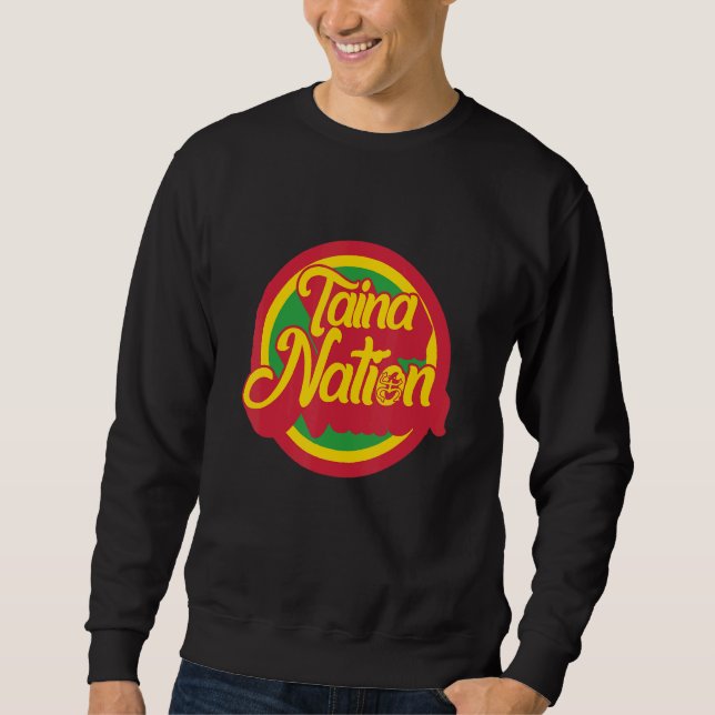 Taina Nation Coqui Frog Symbol Atabey Ancestors Pu Sweatshirt (Front)