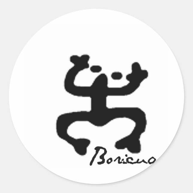 Taino Coqui Classic Round Sticker (Front)