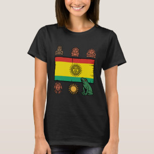 Taino Nation Flag Taino Sun Coqui Boricua T-Shirt