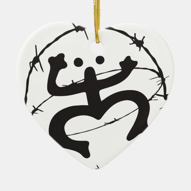 Taino Nativo Ceramic Ornament (Front)