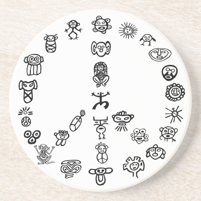 Taino Peace Coaster (Front)