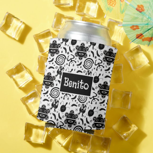 Taino Symbols Puerto Rico Culture Can Cooler (In Situ Summer)