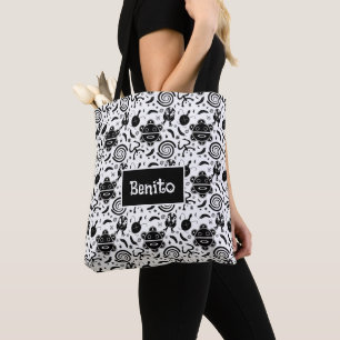 Taino Symbols Puerto Rico Culture Tote Bag