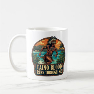 Taino Warrior Puerto Rico Indigenous Caribbean Coffee Mug