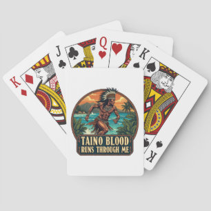 Taino Warrior Puerto Rico Indigenous Caribbean Playing Cards