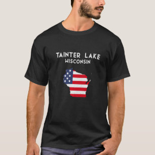 Tainter Lake Wisconsin USA State America Travel Wi T-Shirt