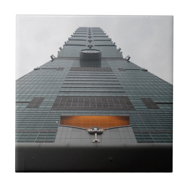 Taipei101 Small (4.25" x 4.25") Ceramic Photo Tile (Front)