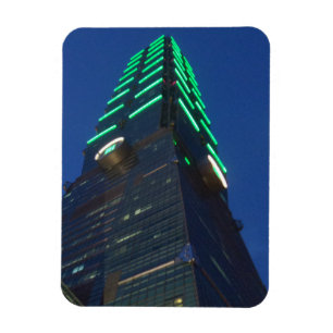 Taipei 101 Night View 3"x4" Magnet