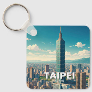 Taipei 101 Taiwan Key Ring