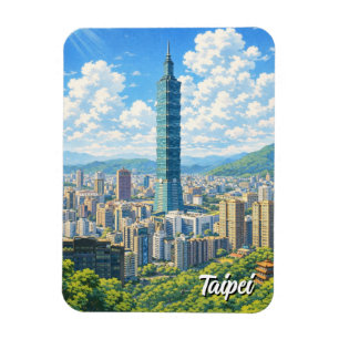Taipei 101 Taiwan Magnet