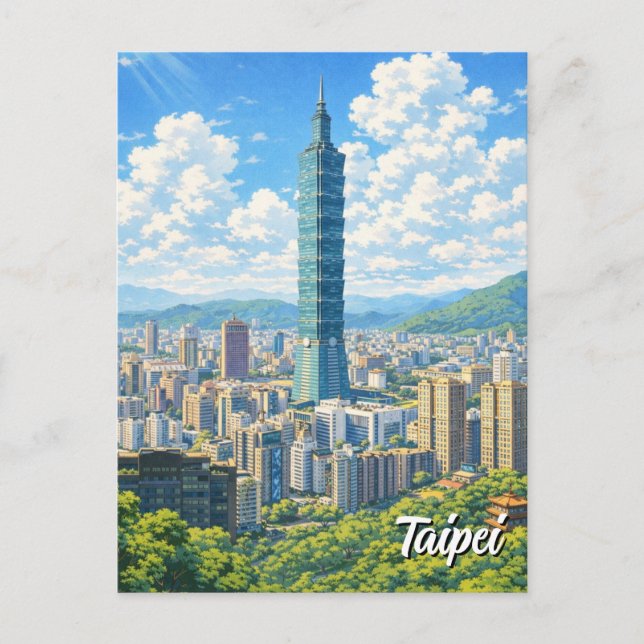 Taipei 101 Taiwan Postcard (Front)