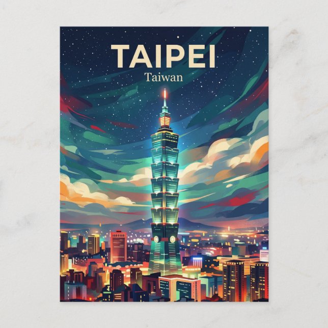 Taipei 101 Taiwan Postcard (Front)