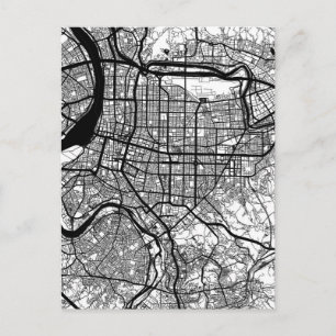 Taipei City Taiwan Map Postcard