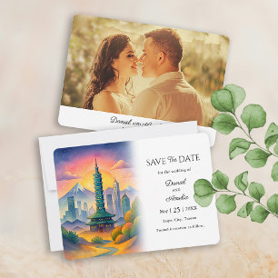 Taipei City Taiwan travel wedding Save The Date
