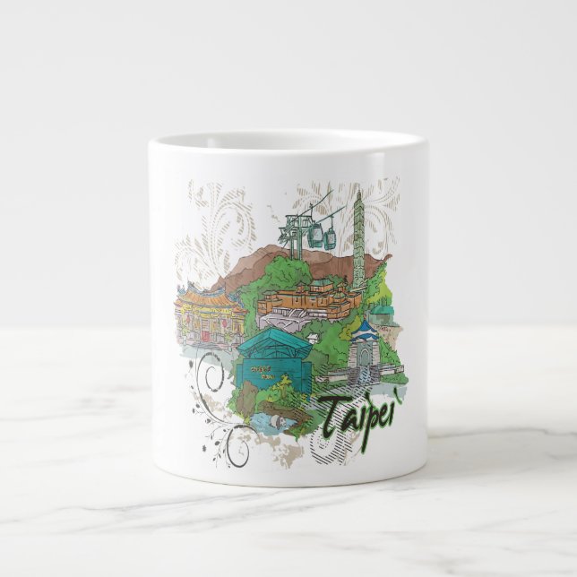 Taipei Large Coffee Mug (Front)