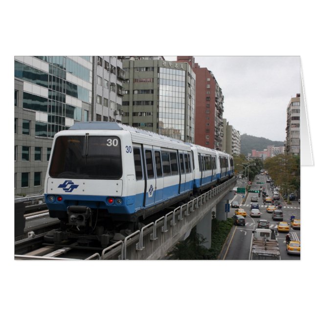 Taipei Metro leaving Liuzhangli station, Taipei (Front Horizontal)