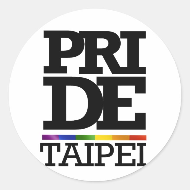 TAIPEI PRIDE -.png Classic Round Sticker (Front)