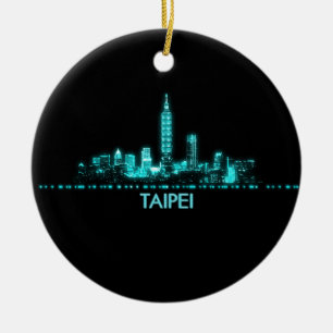 Taipei Skyline Ceramic Ornament