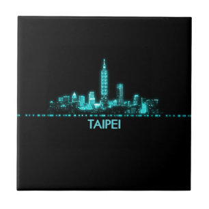 Taipei Skyline Ceramic Tile