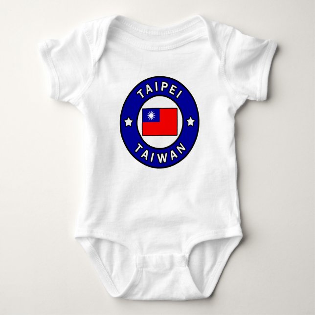 Taipei Taiwan Baby Bodysuit (Front)