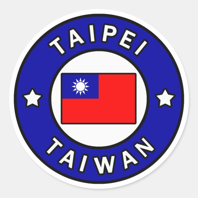 Taipei Taiwan Classic Round Sticker (Front)