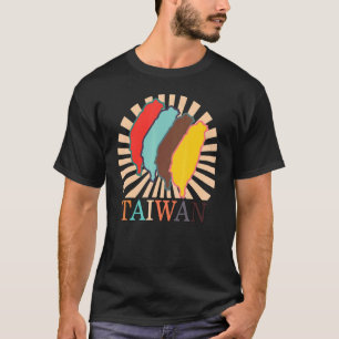 Taipei Taiwan Map Chinese Taiwanese Country Free V T-Shirt