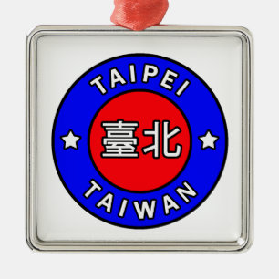 Taipei Taiwan Metal Ornament