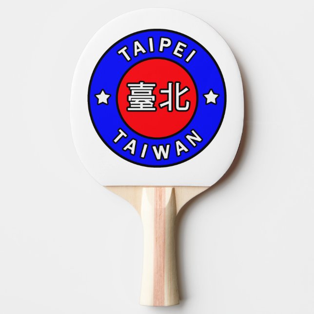 Taipei Taiwan Ping Pong Paddle (Front)