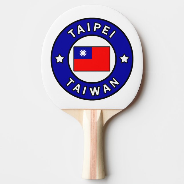 Taipei Taiwan Ping Pong Paddle (Front)