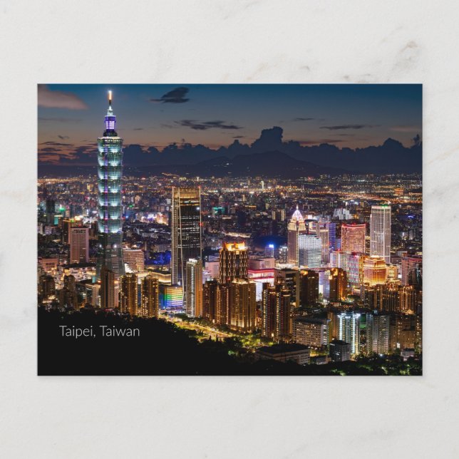 Taipei, Taiwan Postcard (Front)