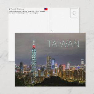 Taipei, Taiwan Travel Postcard