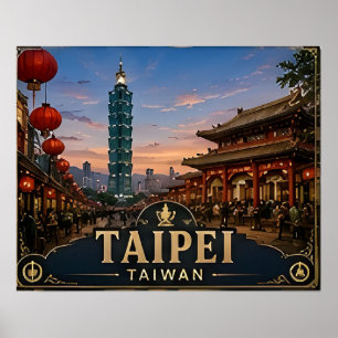 🏙️ Taipei Taiwan Vacation Memory For Travelers 🏙 Poster