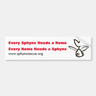 Tai's Sphynx Angel SOAR Bumper Sticker