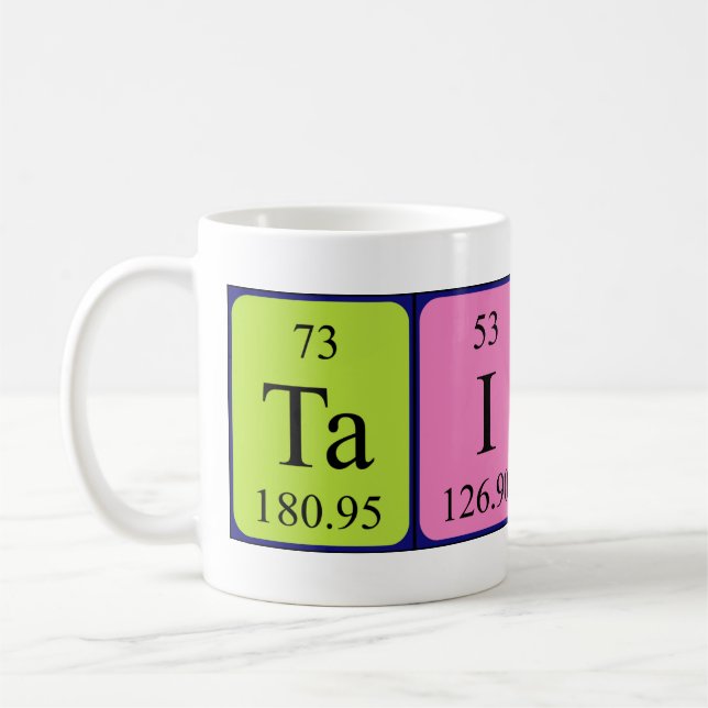 Taisei periodic table name mug (Left)