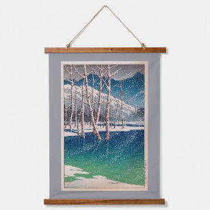 Taishô Pond at Kamikôchi , Hasui Kawase Hanging Tapestry