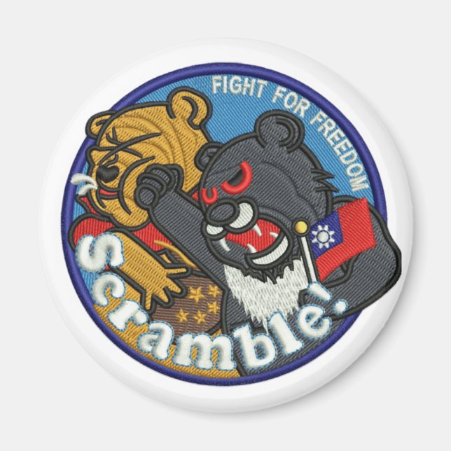Taiwan Air Force Scramble Patch Magnet (Front)