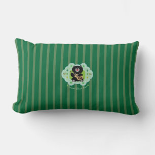 Taiwan black bear plays guitar lumbar cushion