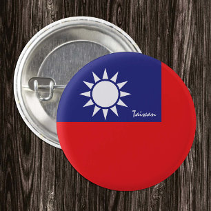 Taiwan button, patriotic Taiwanese Flag fashion 3 Cm Round Badge