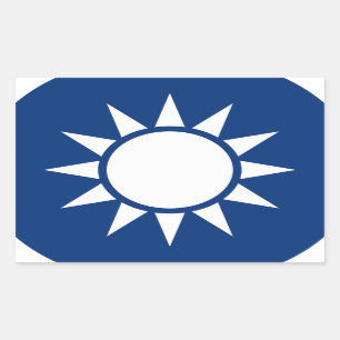Taiwan Coat of Arms Rectangular Sticker