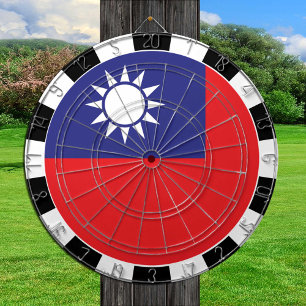 Taiwan Dartboard, game board, Taiwanese Flag Dartboard