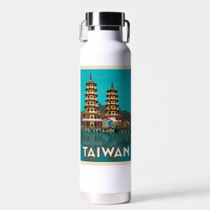 Taiwan   Dragon And Tiger Pagodas Water Bottle