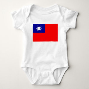 Taiwan Flag 台灣國旗 Republic of China, Táiwān Guóqí  Baby Bodysuit