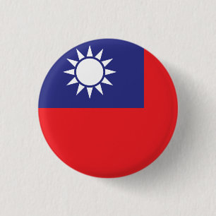 Taiwan Flag 3 Cm Round Badge