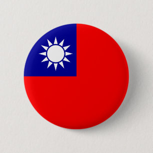Taiwan Flag 6 Cm Round Badge