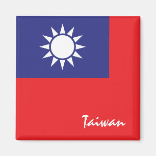 Taiwan flag & Asia holiday/sports fans Magnet