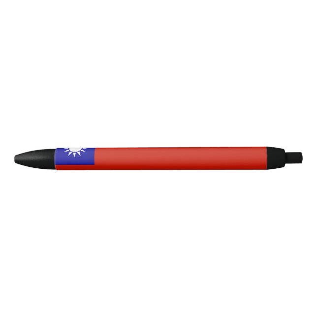 Taiwan flag black ink pen (Front)